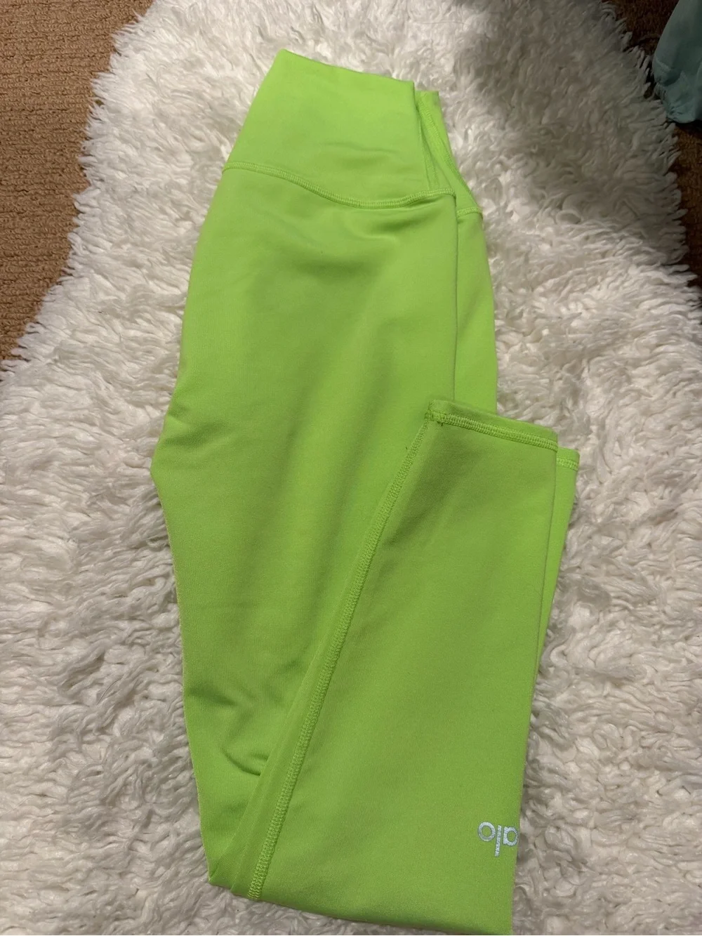 ALO Yoga Neon Green High-Rise Leggings